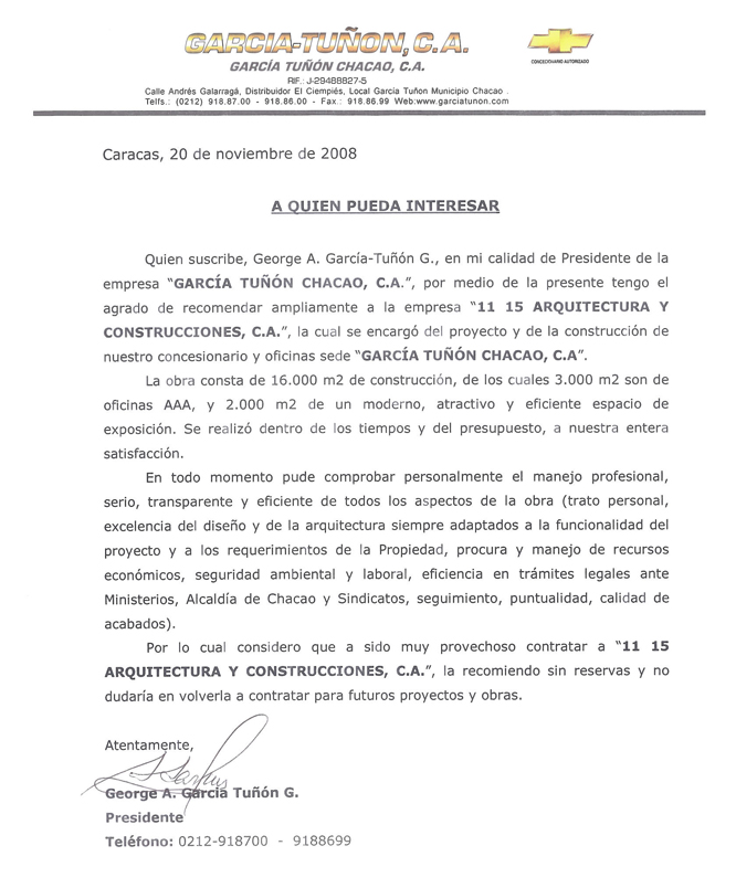 Concesionario Chevrolet Garcia Tuñon Chacao